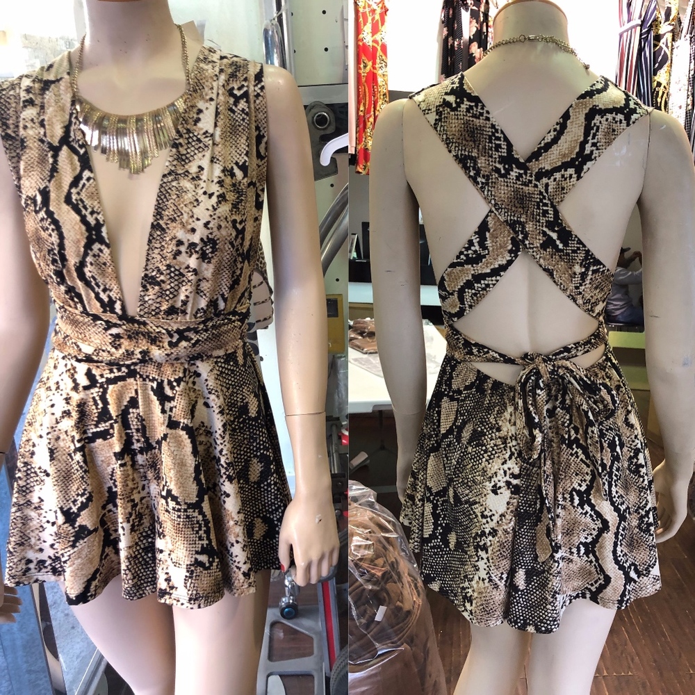 JENNY Snake Skin Romper - Picture 3 of 3